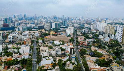 Huallamarca archaeological site museum in San Isidro Lima on a cold winter day.