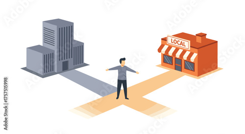 Navigating Opportunities Large Corporation Versus Small Local Business Choices