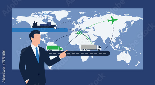 Global Supply Chain Management and International Logistics Strategy Presentation