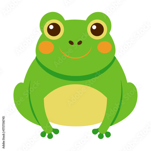 Toad cartoon object on a white background vector illustration