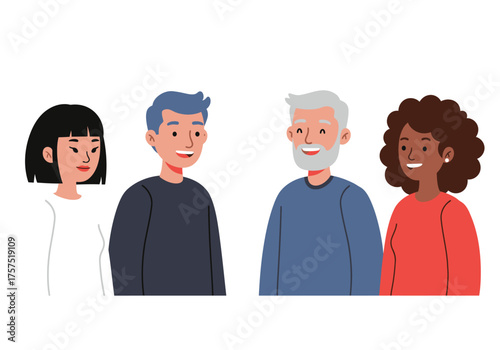 Diverse Group of People in Conversation.