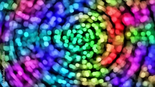 Abstract bokeh swirl of vibrant colors