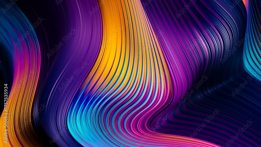 Fototapeta premium abstract colorful wave background