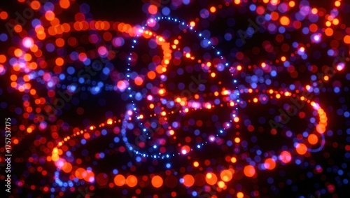 Abstract Light Trails - A Dynamic Dance of Color and Motion.