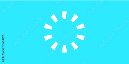 Blue vector snowflake icon for winter design on a blue circle background, a symbol of cold weather and the Christmas holiday