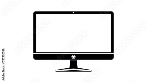 desktop computer illustration vector