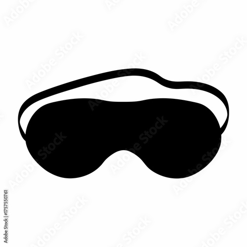 Black sleep mask for sleeping and traveling, good for relaxation and meditation