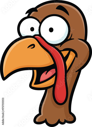 Turkey Face Vector, turkey face clipart, logo Design icon