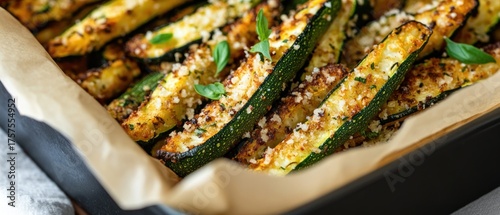 Crispy baked zucchini fries with herbs and cheese a delicious and healthy recipe