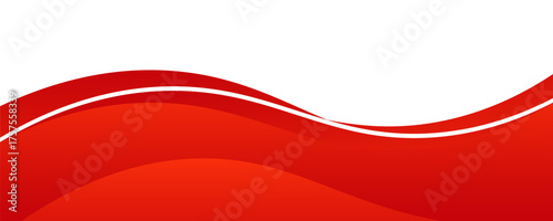 Vector red line background curve element with white space for text and message design, overlapping layers, vector eps10