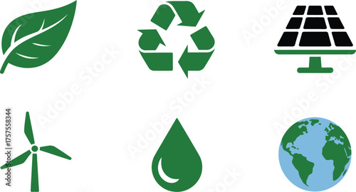 Green energy solutions and renewable resources concept for sustainable future