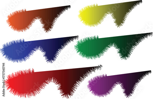 Random colorful abstract shapes perfect for creative backgrounds, posters, and digital art.