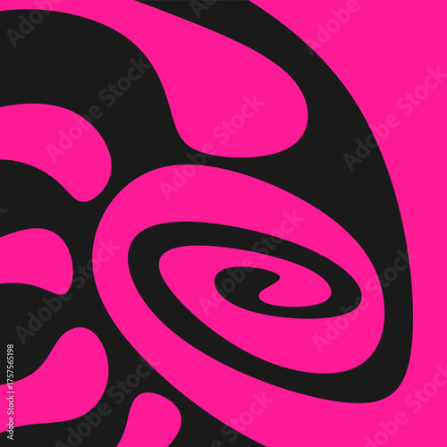 Abstract background with cute curly lines pattern