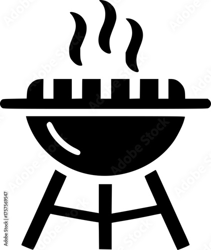 Grill BBQ Icon, Barbecue sign, symbol, vector, art