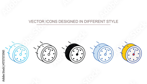 speed icon design with white background stock illustration