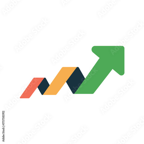 Free Download Upward Growth Arrow Icon - GFXLoad