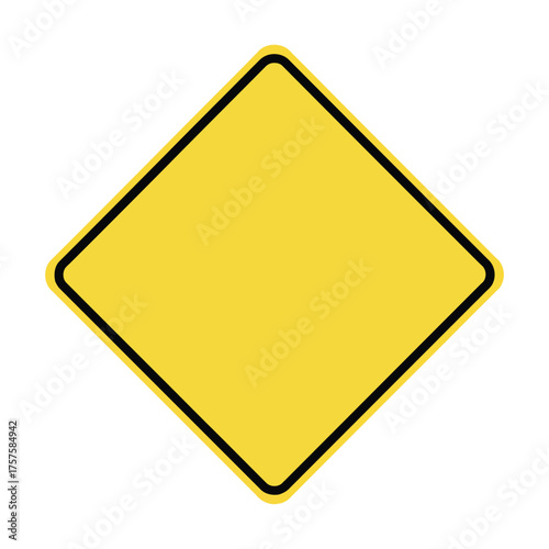 Free Download Yellow diamond shape with black border - GFXLoad