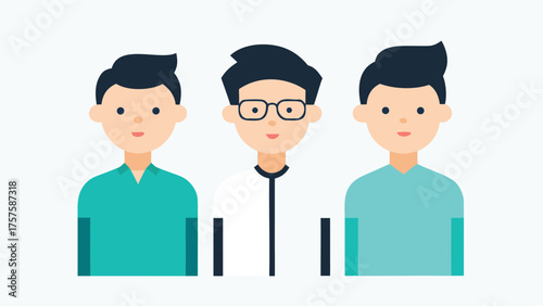Three young men