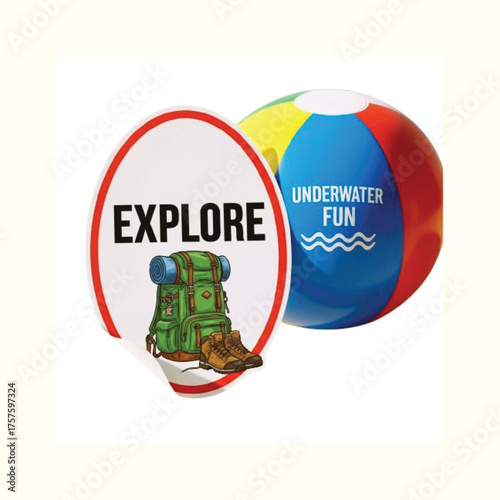 Travel and Adventure Choice: Between Mountain Hiking and Beach Fun