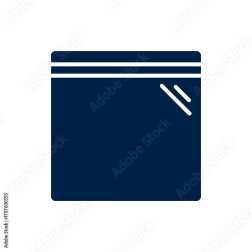 Zip bag vector illustration icon