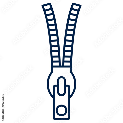 Zipper vector illustration icon