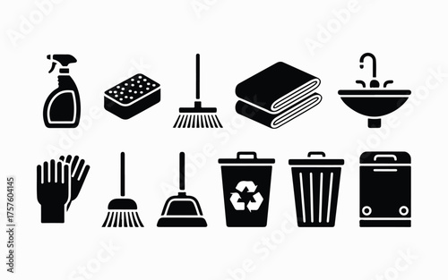 Collection of gardening tools and potted plants