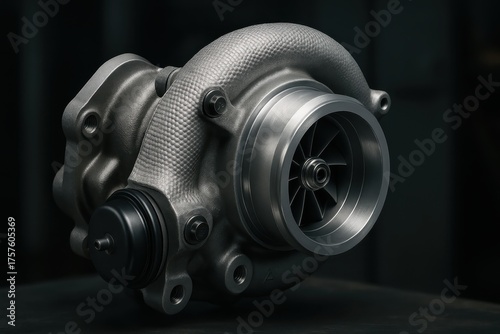 Precision automotive turbocharger component showing meticulous manufacturing and engineering