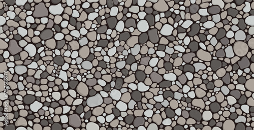 Seamless stone floor pattern on wallpaper background.
