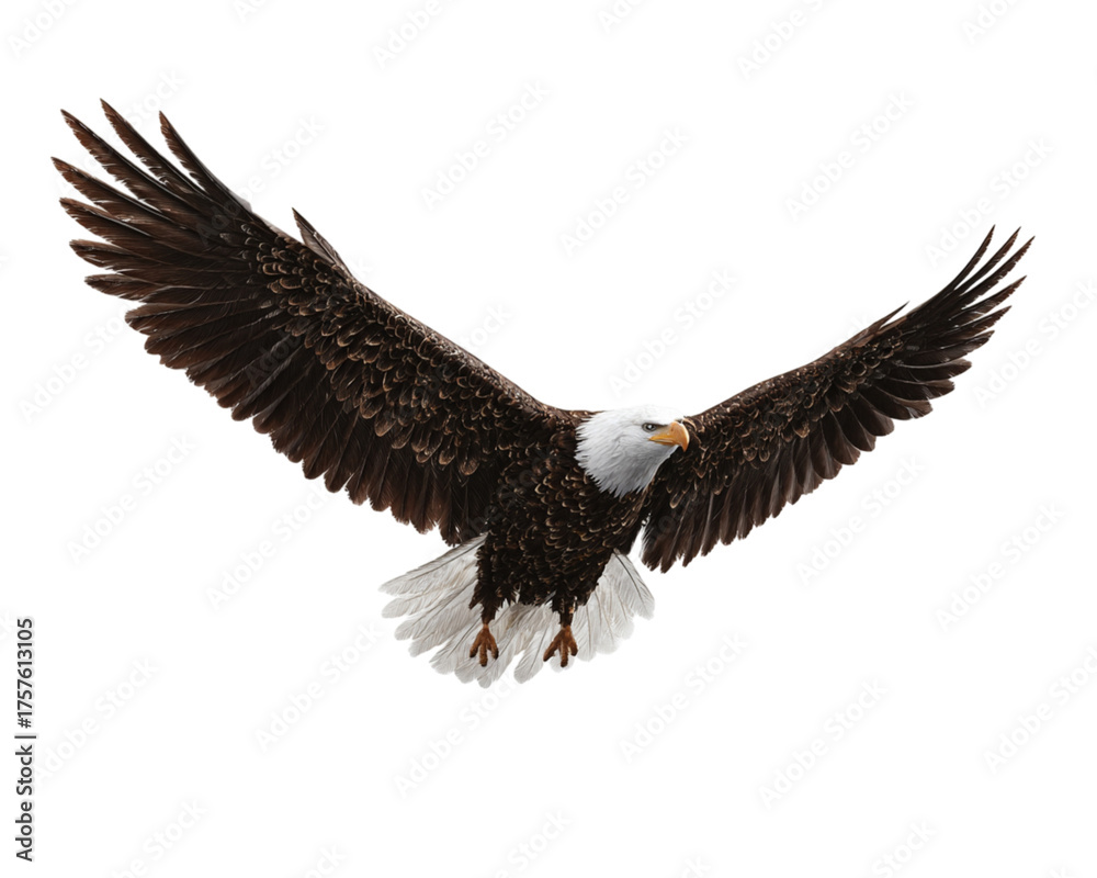 Fototapeta premium Bald Eagle Soaring – Power and Freedom Concept