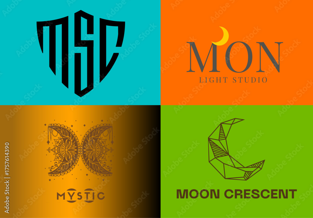 vector logo design msc, mon