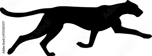 Creative design of running cheetah draw