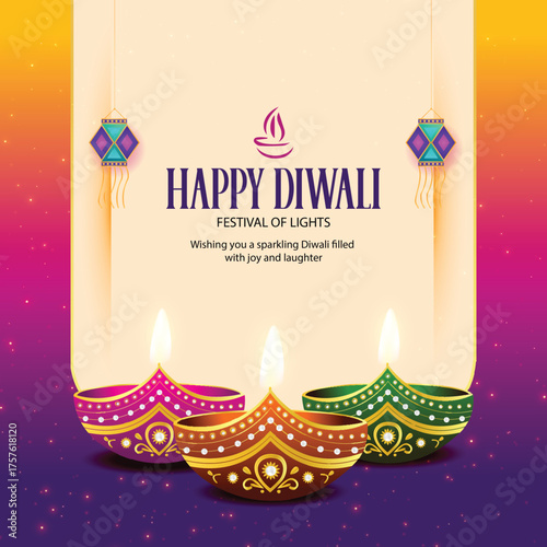 diwali diya design.cdr