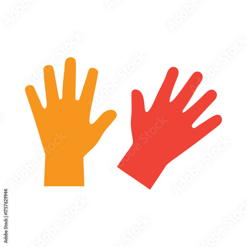 Rash on Hands Medical Symptom Vector Illustration