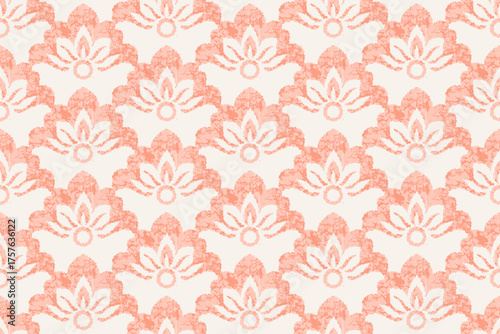 Motifs Ikat floral paisley embroidery background.geometric ethnic oriental pattern traditional.Aztec-style abstract. design for texture, fabric, clothing, wrapping, decoration