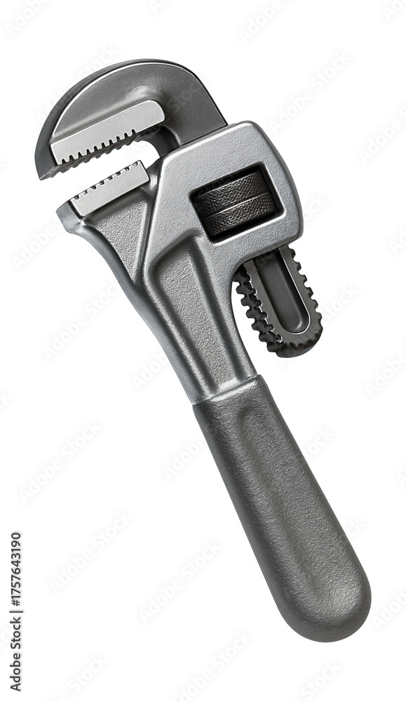 Obraz premium Short-handled pipe wrench for easy storage in any DIY toolbox.