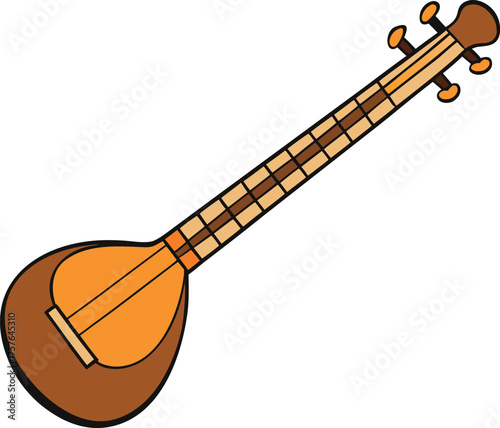 acoustic guitar vector illustration