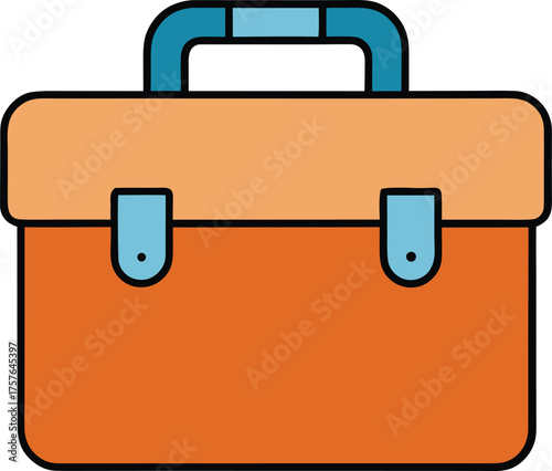 vector illustration of a briefcase