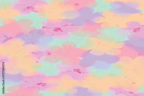 Soft Blurred  Florals Vintage Backgrounds