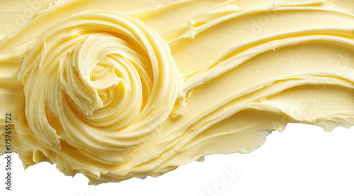 Swirled butter texture close-up