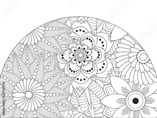 PrintFlowers Coloring Pages For Adules