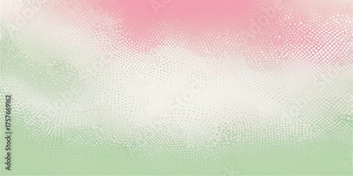 Abstract, colorful, and vintage with a pastel pink and green grunge texture, this design serves as an aged paper template or watercolor wallpaper backdrop