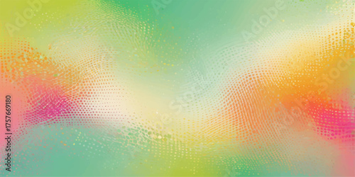 Bright, colorful abstract rainbow background illustration with blurred circles and summer light texture design for a vibrant wallpaper