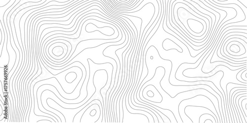 topographic line contour map background, geographic grid map, stock vector illustration. white background topo.