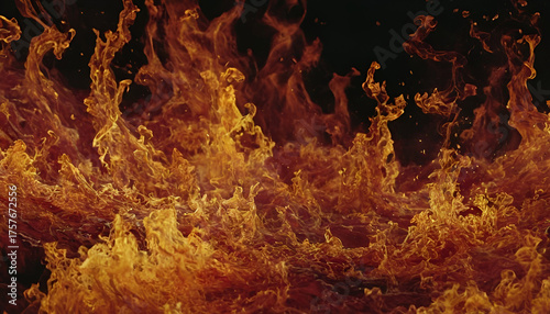 fire in the fireplace