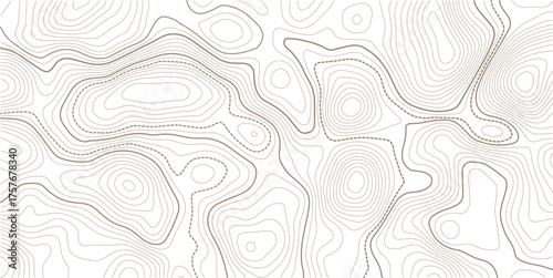 Luxury abstract Topographic line map. Modern design with white background with topographic wavy pattern design.