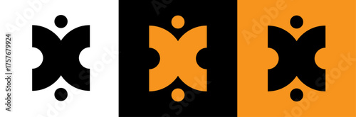 Vector cartoon illustration of a happy hand with fire sign symbol concept