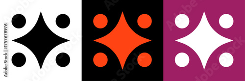 A simple vector illustration of a burning candle and fire with a spooky Halloween mask silhouette design