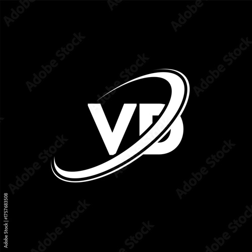 VD V D letter logo design. Initial letter VD linked circle uppercase monogram logo red and blue. VD logo, V D design. vd, v d