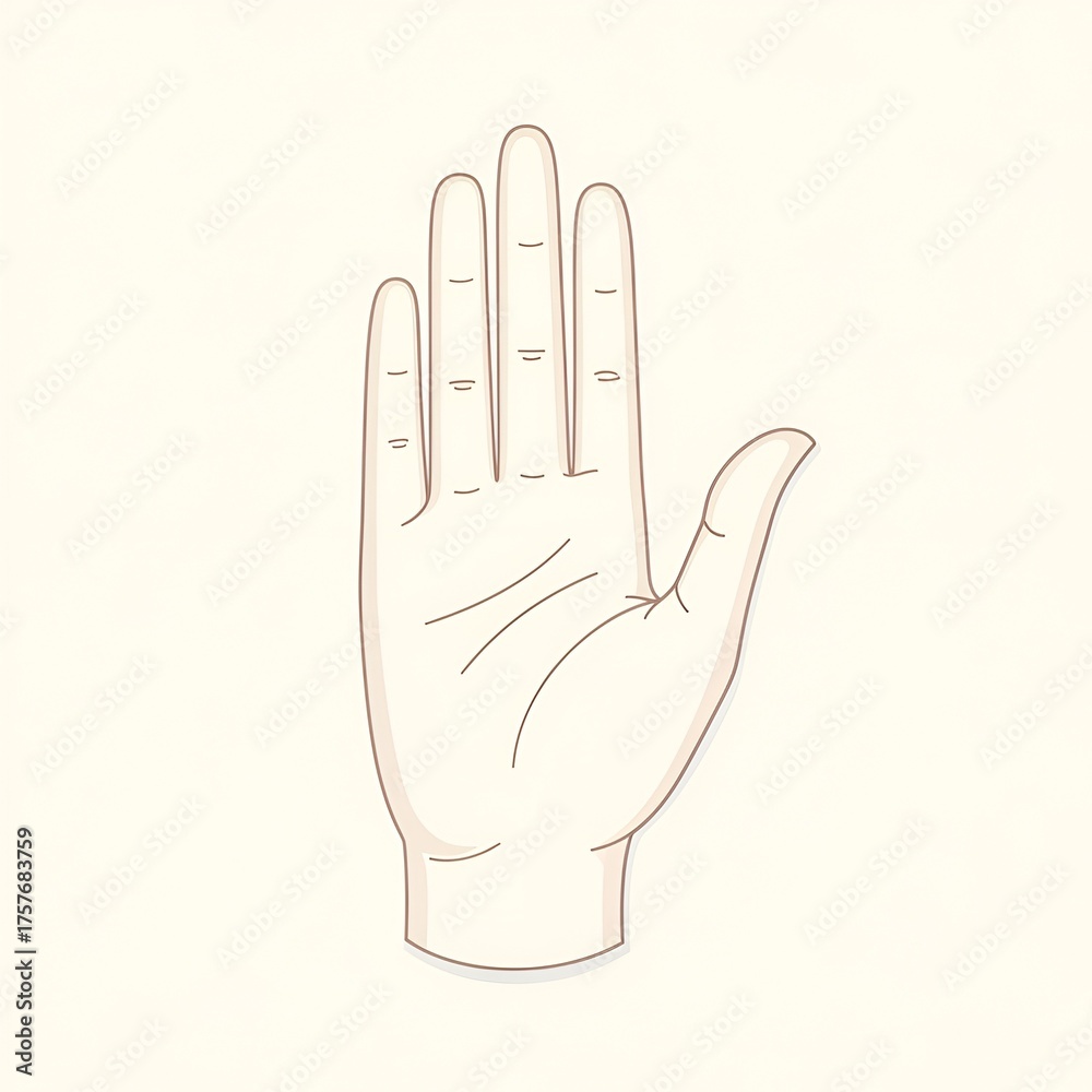 Obraz premium vector illustration of a divine hand in blessing pose isolated on white background