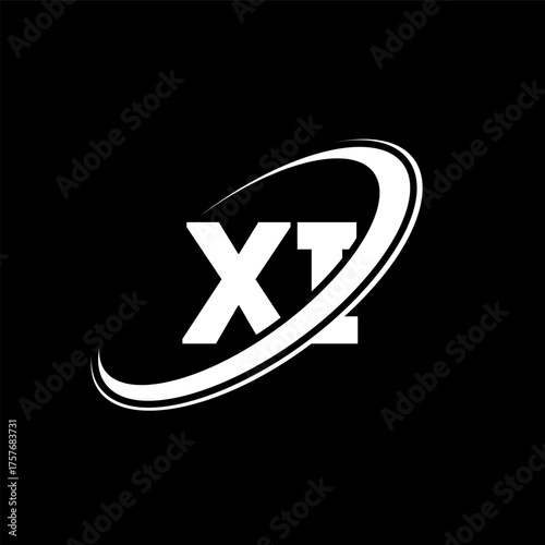 XI X I letter logo design. Initial letter XI linked circle uppercase monogram logo red and blue. XI logo, X I design. xi, x i